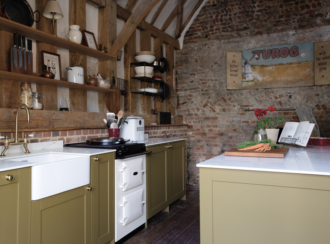 Drinnen, Innenarchitektur, Küche, Holz, Regal