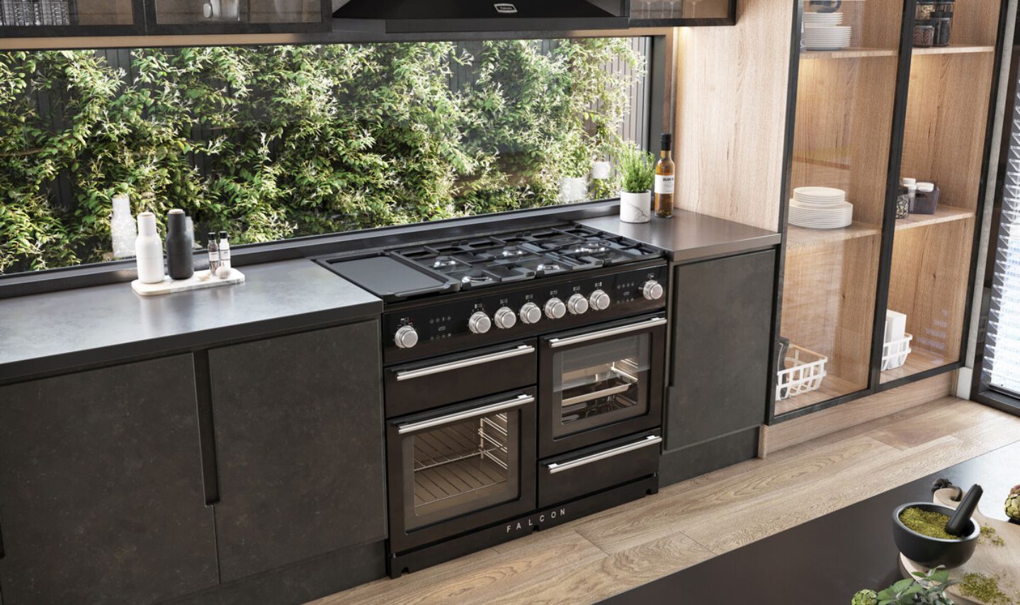 Drinnen, Innenarchitektur, Küche, Mikrowelle, Ofen